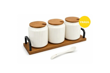 SET 3PCS FRASCOS C/CUCHARA