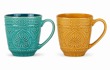 TAZA C/DISEÑO RELIEVE CERAMICA (X1PCS)