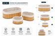 SET X3 ORGANIZADOR BAMBU MULTIUSO