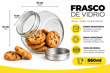 FRASCO VIDRIO 2 POSICIONES