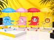 SILLA PLAYERA  INFANTIL C/ SOMBRILLA