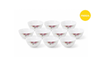 BOWL CERAMICA X10PCS - C/DISEÑO