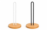PORTA ROLLOS DE COCINA - BAMBU Y HIERRO