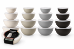 SET BOWLS X4 C/TAPA - CAROL