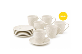 JUEGO DE TAZA + PLATO - 12PCS
