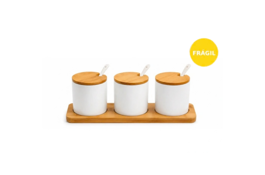 SET X3 FRASCOS CON BASE