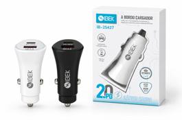 CARGADOR AUTO CABEZAL 20W PD (1 USB + 1 TYPE C)