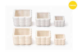DECORACION DE CERAMICA - CUBO X3PCS