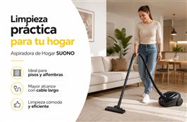 ASPIRADORA TRINEO C/BOLSA 880W - SUONO