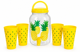 DISPENSER BIDON  + 4 VASOS