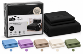 JUEGO DE SABANA COMBINADA LOVE AND HOME FULL