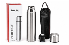 TERMO ACERO INOX 1L C/ FUNDA
