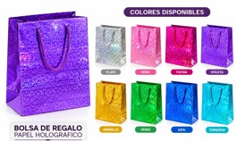 BOLSA DE REGALO - PAPEL HOLOGRAFICO