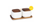 SET FRASCO CERAMICA CUADRADO - X2PCS