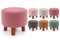 PUFF CIRCULAR C/ BASE MADERA